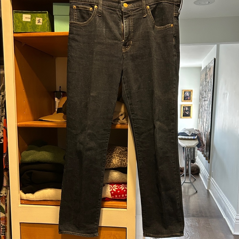 J. Crew Womens Dark Wash Straight Jeans